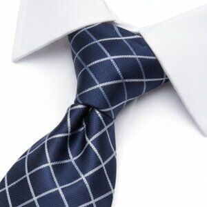 Brooks Brothers Makers Silk Tie Geometric Diamonds Blue